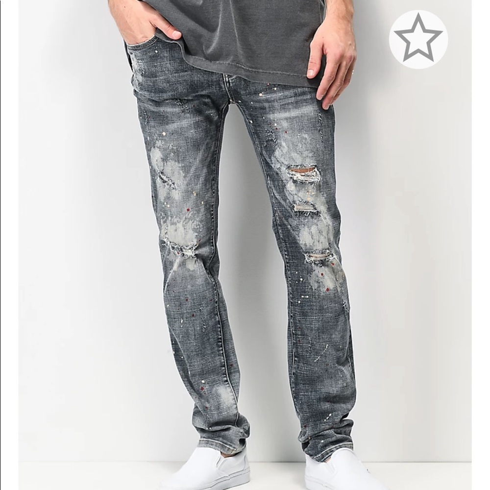 Dript Denim D.081 Paint Splatter Skinny Jeans